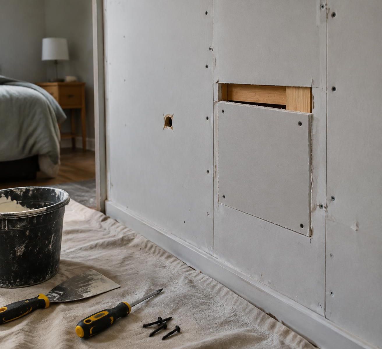 découvrez comment reboucher un trou dans un mur en placo, préparer la surface et obtenir une finition lisse avant de repeindre toute la pièce.